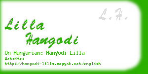 lilla hangodi business card